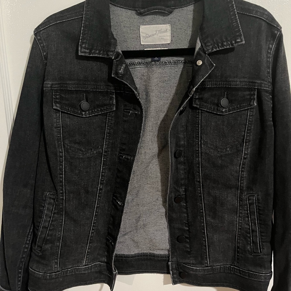 Freeborn black denim jacket